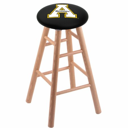 HOLLAND BAR STOOL CO Oak Bar Stool, Natural Finish, Appalachian State Seat RC30OSNat